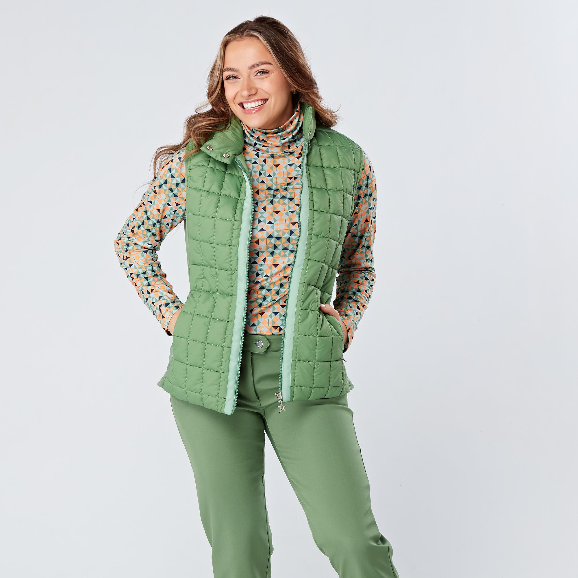 Swing Out Sister Valerie Active Ladies Golf Vest Sage